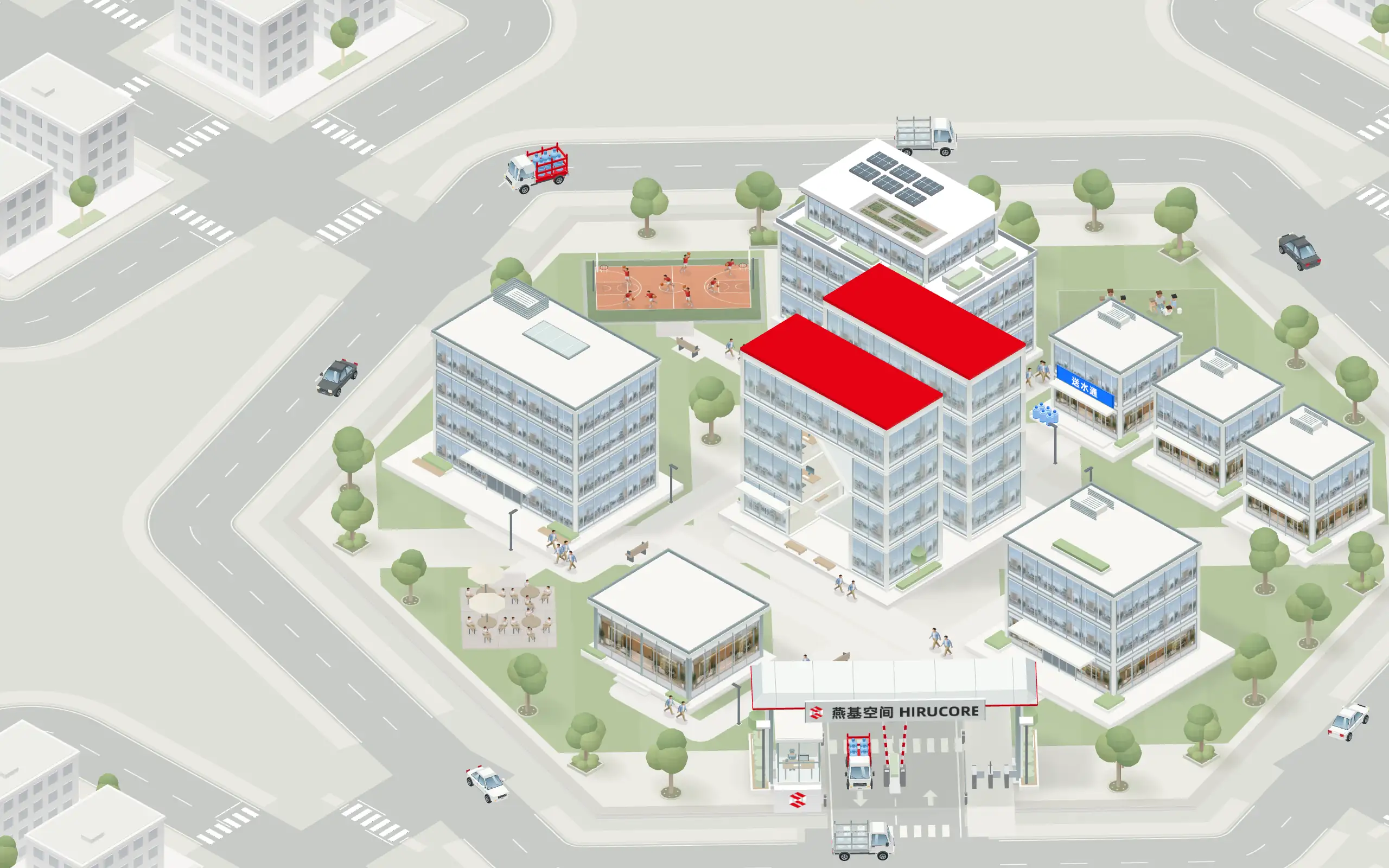 HIRUCORE conceptual campus