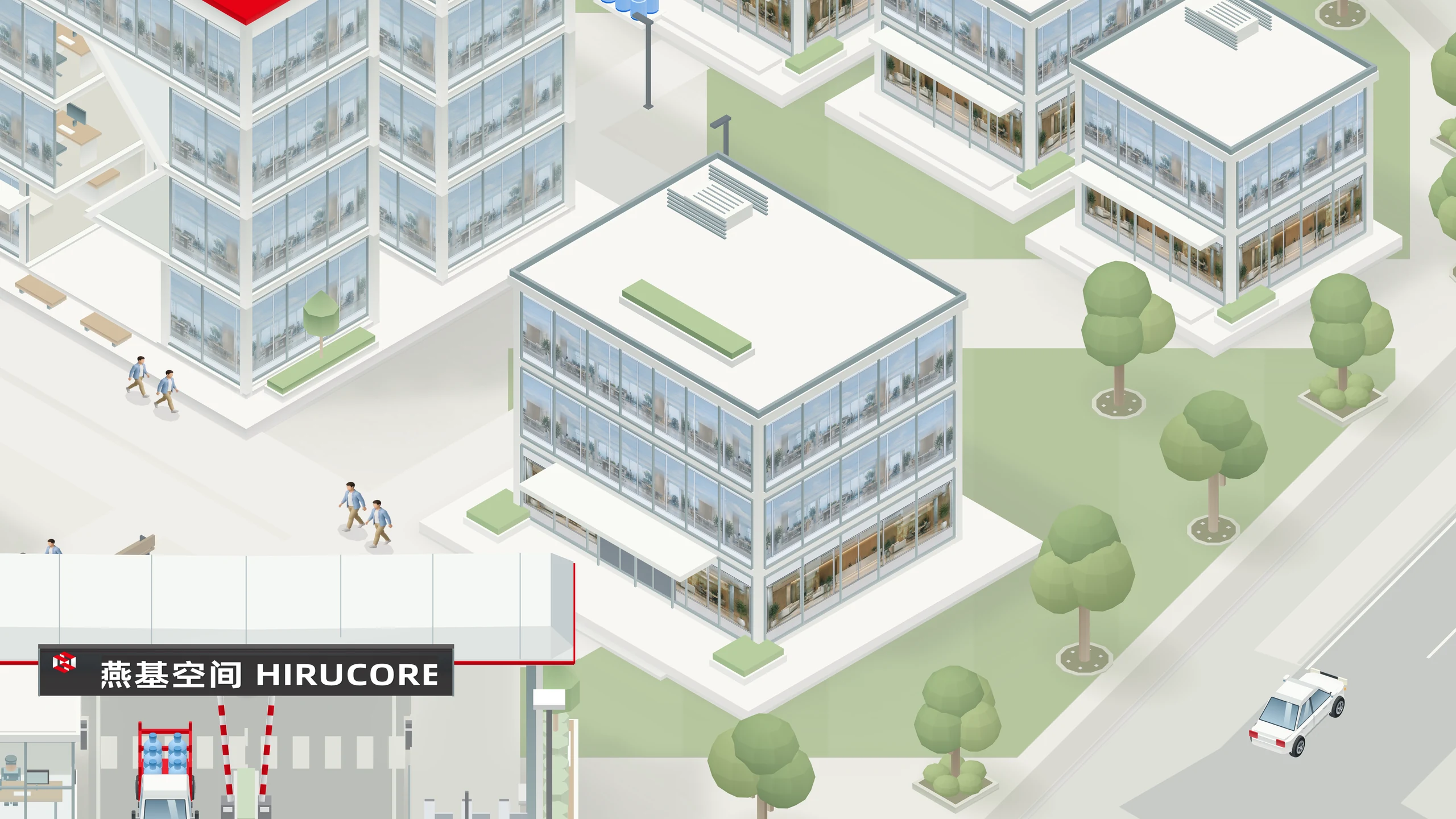 服务中心建筑效果示意